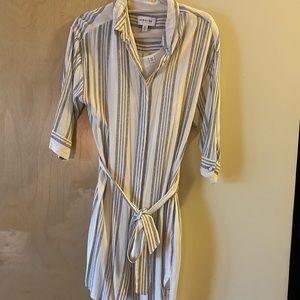 Nautical long sleeve mini dress